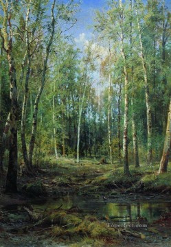 白樺林 1875 古典的な風景 Ivan Ivanovich Oil Paintings